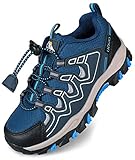 UOVO Turnschuhe Jungen Wanderschuhe Sneakers Kinder Trekking Schuhe Outdoor Sportschuhe Laufschuhe Blau 33