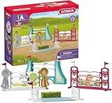 schleich HORSE CLUB | Hindernisse Zubehör 42612 | modular erweiterbar | für Turnier oder Training | tolles Geschenk für Mädchen und Jungen | Pferde Spielzeug für Kinder ab 5 Jahren | Set aus 30 Teilen