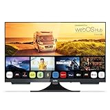Cello C2224WS Trav 22' Zoll SMART Full HD 12V Camping Reise TV Rahmenlos Triple Tuner Bluetooth WebOS by LG Pitch Perfect Lautsprecher Wohnmobil LKW Boot [2024]