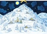 Weihnachten in den Bergen Adventskalender: mit 24 Klapptürchen
