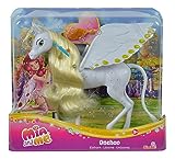 Simba 109480093 - Mia and Me Einhorn Onchao, mit beweglichen Flügeln, Haarclips, Bürste zum Frisieren, Spielpferd, Pony, Centopia, ab 3 Jahren