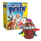 Tomy Kinderspiel Pop Up Pirate, Hochwertiges Aktionsspiel für die Familie, Piratenspiel zur Verfeinerung der Geschicklichkeit Ihres Kindes, Gesellschaftsspiel ab 4 Jahren, Pop up Spiel