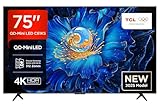 TCL 75C61KS QLED Mini LED Fernseher 75 Zoll, 4K HDR Premium, Dolby Vision & Atmos, Onkyo 2.1 Sound, Smart TV mit Google TV, Game Master, HDMI 2.1, AirPlay 2, Google Assistant & Alexa
