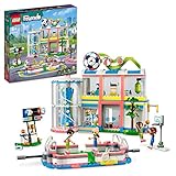 LEGO Friends Sportzentrum BAU-Spielzeug mit Fußball-, Basketball- und Tennis-Spielen sowie Kletterwand und 4 Mini-Puppen, Heartlake City Geschenk für Kinder ab 8 Jahren 41744