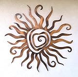 kh Teile Wanddeko Sonne Spirale Wandbild Innen Außen Garten Geschenk Idee Wandschmuck Wand Deko 3D Echt Holz