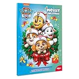 dekora Paw Patrol Adventskalender mit Girlande – mit 24 Pralinen – insgesamt 50 g – Milchschokolade – natürliche Farbstoffe – speziell für Weihnachten
