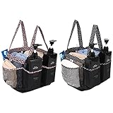 Nvatorfox 2 Stück Haundry Mesh Dusche Caddy Tote Bag Hängende Tragbare Kulturbeutel College Wohnheim Essentials Schnell Trocknen Bad Organizer Studentenwohnheime Fitnessstudio Camp (Leopardenmuster)