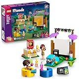 LEGO Friends Filmabend mit Freunden - Spielzeug für Mädchen ab 6 Jahren - inkl. 2 Mini-Puppen, Leinwand und Leuchtstein-Projektor - Kreatives Bauset - 42642
