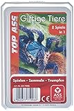 ASS Altenburger 22571996 - Top Giftige Tiere, Kartenspiel - Trumpf und Quartett