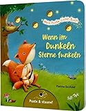 Mein Puste-Licht-Buch: Wenn im Dunkeln Sterne funkeln: Gute-Nacht-Buch mit Puste-Licht und LED-Lämpchen, Mitmachbuch für Kinder ab 18 Monaten