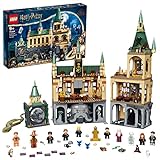 LEGO Harry Potter Hogwarts Kammer des Schreckens Set, Schloss-Spielzeug mit Goldener Voldemort-Minifigur, Basilisk-Tierfigur und ikonischen Räumen wie die Große Halle, Geschenkideen für Kinder 76389