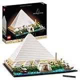 LEGO 21058 Architecture Cheops-Pyramide Bausatz zum Basteln als kreatives Hobby, Geschenkidee für Erwachsene, Männer, Frauen, Mutter, Vater, kreative Aktivität, Sammlung berühmter Sehenswürdigkeiten
