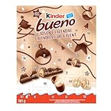 KINDER BUENO Adventskalender 2025, 24 verschiedene Weihnachtsschokoladen, 181 g