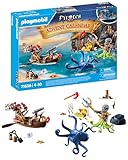 PLAYMOBIL | Piraten Adventskalender | 24 spannende Türchen | Piratenstarke Figuren |Adventskalender für Kinder | Abenteuerspielzeug für Kinder ab 4 Jahren | 71636