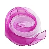 10 Stück 60 x 60cm Square Jongliertücher - Farbverlauf Tanz Chiffontücher Gymnastiktücher Rhythmik Spieltücher für Kindergarten Kinder Party-Aktivitäten Performance Schals für Sensorisches Werkzeug