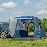 PORTAL Heckzelt 4-5 Personen 2 in 1 Auto Zelt mit Sonnensegel 305x245x220cm 2000mm wasserdicht Familienzelt Festivalzelt für Auto Reise Camping