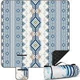 SanRes Picknickdecke 200x200 cm,Waschbare Campingdecke,Wasserdichter Picknickdecke für Outdoor,Camping,Strand,Park,Festival & Picknick Einfach faltbar & waschbar
