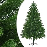 vidaXL Künstlicher Weihnachtsbaum Naturgetreue Nadeln 210cm Grün Tannenbaum