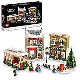 LEGO Icons Weihnachtlich geschmückte Hauptstraße 10308 Seltener Artikel, Weihnachtshaus-Spielzeug, Rare Item, Geschenk für Erwachsene, Deko Wohnzimmer, Weihnachtsdeko