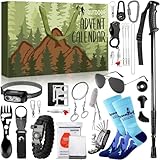 iZoeL Adventskalender Outdoors Camping Werkzeuge Teenager Junge Männer 2025 Handwerkzeuge Weihnachtskalender 24 Stück nützliche outdoor Gadgetskalender werkzeugekalender Überraschungsgeschenk für ihn