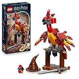LEGO Harry Potter Fawkes: Dumbledores Phönix-Spielzeug mit Sprechenden Hut, Gryffindor Schwert & Baby Fawkes – Geburtstagsgeschenk für Mädchen und Jungen ab 8 Jahren – 76448