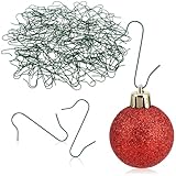 com-four® 150x Haken für Weihnachtsbaumschmuck - Schnellaufhänger Doppelhaken für Weihnachtsbaum-Deko - Christbaumkugel-Aufhänger, Baumhaken als Deko-Anhänger