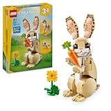 LEGO Creator 3in1 Häschen - Tierfigur umbaubar in EIN Lama oder eine Robbe – Spielset mit Minifiguren - Kreatives Spielzeug für Mädchen und Jungen ab 8 Jahren – Kinder Geschenk zum Bauen 31162