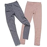 HERMKO 2672005 Kinder Thermo-Leggings, Größe:104, Farbe:Marine Ringel
