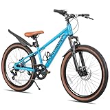 KEANO Huntaway 24 Zoll mit kinderfahrrad, 24 Zoll Mountainbike, Kind und mädchen mit Einer höchstgeschwindigkeit Von 8-10 metern.Blau.