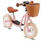 PUKY LR M Classic | sicheres und stylisches Laufrad | Lenker & Sattel höhenverstellbar | rutschfestes Trittbrett | für Kinder ab 2 Jahren | Retro-Rosé