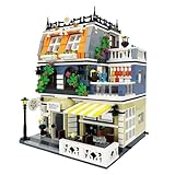 ENJBRICK Creator Haus Klemmbausteine kompatibel mit Lego für Erwachsene,Blumen City Garten Hotel Modulare Hausbausatz für Freunde Mädchen 1316 pcs