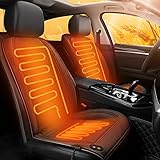 Generisch Sitzmatte Auto, Bequeme Sitzbedeckung mit voller Rückenstützung, Universal Sitzkissen für Sitz im Winter (Erdiges Grau)