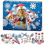 PAW Patrol - Adventskalender Beauty- und Pflege für Kinder, mit Überraschungen, Accessoires und tollem Zubehör, Deko-Box zum Aufstellen, besondere Geschenk-Idee für Fans