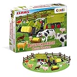 CRAZE Adventskalender Kinder CLAAS Spielzeug Adventskalender Jungen mit Bauernhof Figuren und Traktor , 24 Überraschungen für Kinder ab 3 Jahre