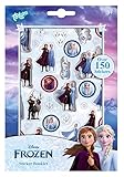 Frozen II 680708 Frozen II Stickerheft mit über 150 zauberhaften Stickern von Anna & Elsa, für Scrapbooking und Bastelarbeiten