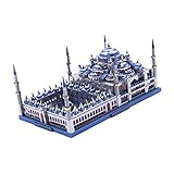 Adoorniequea 1:680 3D Metall Kunst Skulptur Modell Bausätze Blaue Moschee