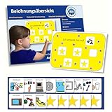 Behlohnungstafel Kinder Autismus/ADHS Hilfsmittel – 17 Verhaltenskarten – Robust Hochwertige Visuelle – Manage Herausforderndem Verhalten Kindergarten