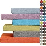 Pcevathiy Bankkissen Bankauflage Nach Maß Sitzkissen, Benutzerdefinierte Größe Sitzpolster Bank Waschbar Abnehmbar, Sitzbank Eckbank Auflagen für Innen Outdoor Fensterbank Couch