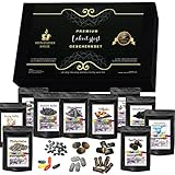 C&T Lakritz Geschenk-Set | 10x leckere Sorten aus norddeutscher Edel-Manufaktur | Das Geschenk für Lakritzliebhaber in präsentfertiger Geschenk-Box