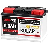 Solarbatterie 100Ah 12V Wohnmobil Boot Wohnwagen Camping Schiff Batterie Solar