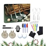 Golf-Adventskalender 2024, Weihnachts-Adventskalender 2024, Geschenke für Männer, Papa, Weihnachts-Countdown-Kalender, tragbare Golf-Werkzeugsets für Golf-Enthusiasten, Anfänger, Liebhaber