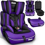 KIDUKU® Kindersitz 9-36 kg (1-12 Jahre) mit Kindersitzunterlage - Autositz ECE R129/03, Gruppe 1/2/3 Autokindersitz Kinderautositz