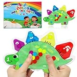 TonStyle Sensorik Spielzeug,Fidget Toys Color Sorting Sensory Toys, Anti Stress Motorikspielzeug Autismus Babyspielzeug,Gelgefüllte Sensorisches Spielzeuge für Kinder (Dinosaur)