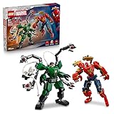 LEGO | Mech-Duell: Spider-Man vs. Doc Ock - Superhelden Spielzeug mit 2 Actionfiguren, 3 Minifiguren, Shootern - Konstruktionsspielzeug für Kinder - Geschenk für Jungen ab 6 Jahren und Mädchen - 76338