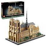LEGO Architecture Notre-Dame de Paris, Sammlerstück für Erwachsene, Souvenir aus Frankreich, Geschenk für Frauen, Männer, Globetrotter und alle Geschichtsbegeisterten, architektonische Modellbau 21061