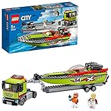Lego 60254 City Great Vehicles Rennboot-Transporter