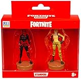 Fortnite 3D Sammelfiguren mit Stempel, Doppelpack, Serie 2, zum Sammeln und Tauschen, Sortiert