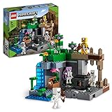 LEGO Minecraft Das Skelettverlies, Set mit Höhlen, Skelettfiguren, feindlichen Kreaturen und Zubehör, Spielzeug für Kinder 21189