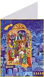 Postkarten-Adventskalender 'Krippe in Bethlehem': Papier-Adventskalender