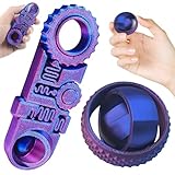 2 Stück Fidget Toys 3D Printed Stressball Zahnräder Fidget Spinner Ring Sensorik adhs Spielzeug Angst Stressabbau Von Spannungen Und Stress für Kinder Erwachsene mit ADHS Autismus